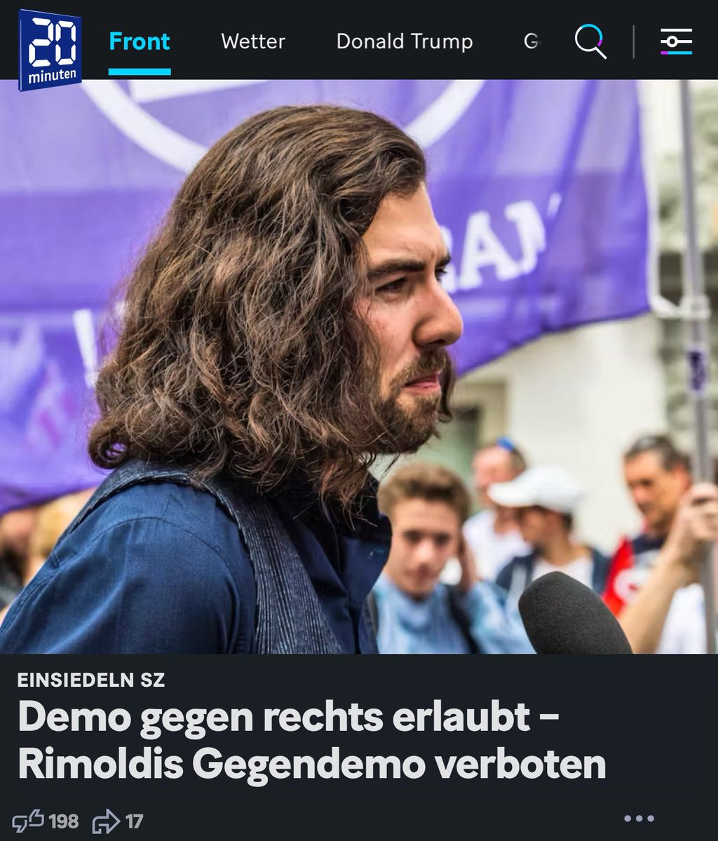 ๐จ๐ญNicolas A. Rimoldi | MASS-VOLL! โ๐ป๐ (@narimoldi) on Twitter photo Linke Politiker wollen die Demo gegen Links von <a href="/mass_voll/">MASS-VOLL!</a> verhindern.
Vergesst das. Wir lassen nicht zu, dass Weidels Familie aus Einsiedeln GEJAGT wird!
โ๐ป ALLE nach Einsiedeln! Linke Politiker wollen die Demo gegen Links von <a href="/mass_voll/">MASS-VOLL!</a> verhindern.
Vergesst das. Wir lassen nicht zu, dass Weidels Familie aus Einsiedeln GEJAGT wird!
โ๐ป ALLE nach Einsiedeln!