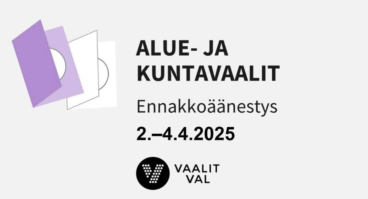 Alue- ja kuntavaalit järjestetään Suomessa sunnuntaina 13. huhtikuuta. Venäjällä asuvilla tai oleskelevilla äänioikeutetuilla on mahdollisuus äänestää ennakkoon Suomen Moskovan-suurlähetystössä 2.–4.4.2025. Ks. tarkemmat ohjeet ja äänestysajat 👉🏻 finlandabroad.fi/web/rus/ajanko…