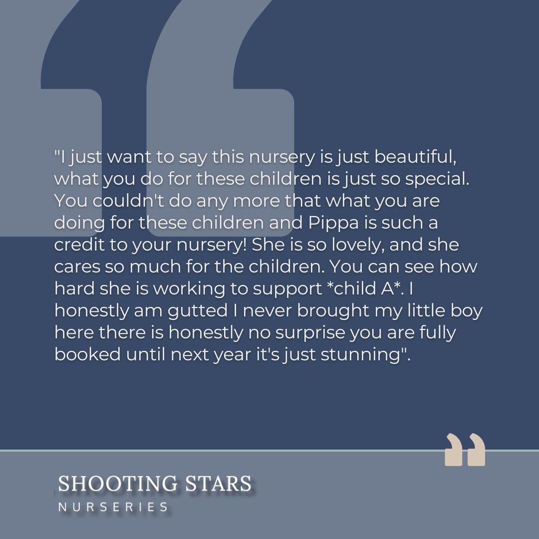 SSNurseries's tweet image. We just wanted to share a wonderful piece of feedback from a visiting speech and language therapist for team Stourbridge! #speechandlanguagedevelopment #stourbridgenursery #shootingstarsnurseries