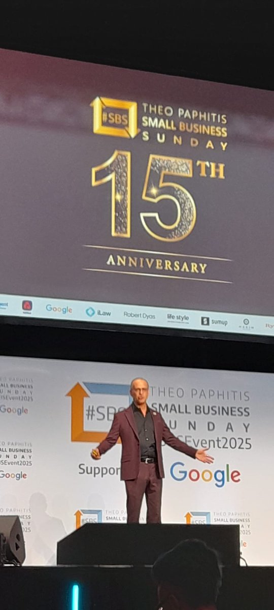 Wonderful to hear how influential #SBS is becoming.
Thank you <a href="/TheoPaphitis/">Theo Paphitis</a> and <a href="/TheSBS_Crew/">#SBS Crew</a> 

#SBSEvent2025