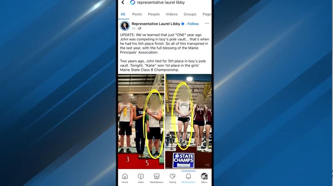 Maine Rep. Laurel Libby  is facing criticism for posting a photo that she says shows a transgender student on the podium for a girls sport. House Speaker Ryan Fecteau accused her of using the student as "political fodder for internet bullies.”

STORY: bit.ly/4i5el9O