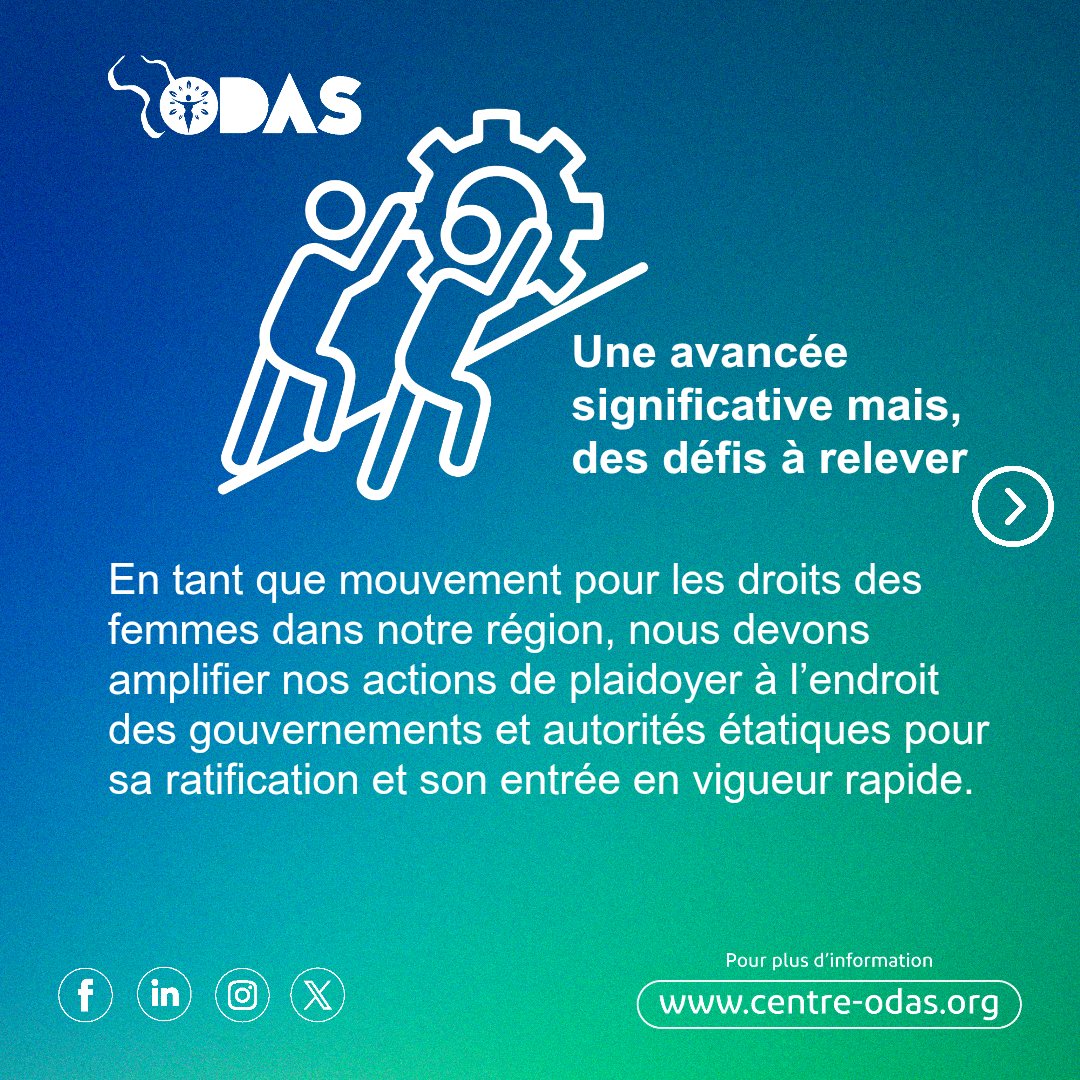 CentreOdas's tweet photo. Union Africaine : une avancée dans la lutte contre les violences faites aux femmes et aux filles #VFF en Afrique.
Il s’agit de la Convention de l'Union Africaine pour mettre fin à la violence faite aux femmes et aux filles #AUCEVAWG. 
Un grand pas posé mais le combat n’est pas encore gagné. En tant que mouvement pour les droits des femmes dans notre région, nous devons amplifier nos actions de plaidoyer à l’endroit des gouvernements et autorités étatiques pour sa ratification et son entrée en vigueur rapide.

#AUCEVAWG #AUSummit #StopVFF
#MouvementODAS #DroitsDesFemmes #AvortementSécurisé #AfriqueFrancophone @IpasFrancophone @_AfricanUnion