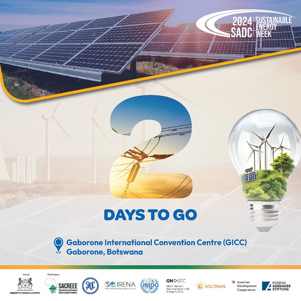 SASSCAL_ORG's tweet image. Come visit #SASSCAL at the @SADCSEW (24-28 February 2025) in Gaborone! We&apos;ll be exhibiting our work on climate change mitigation initiatives through #GreenHydrogen pilot projects, #capacitybuilding, &amp;amp; other related SASSCAL initiatives towards achieving net zero emissions.