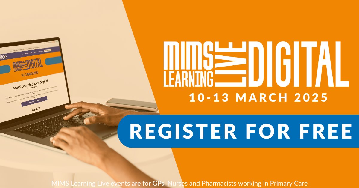 mimslearning's tweet photo. Free CPD for UK GPs, Nurses & Pharmacists!
Register for FREE here ➡️ https://t.co/8LFukvzIuQ
Gain practical clinical skills & earn up to 6 CPD hours for FREE at #MIMSLearningLive Digital https://t.co/R156rQyzBV