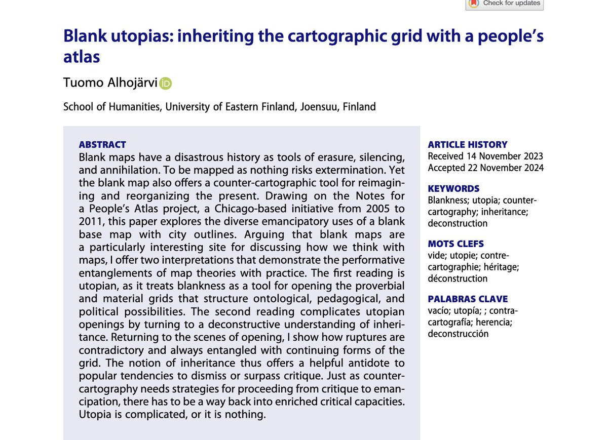 Thomas Dekeyser (@thomasdekeyser) on Twitter photo New article published from our Special Issue, written by Tuomo AlhojƤrvi <a href="/tuomo_a/">Tuomo AlhojƤrvi</a>. Have a read!
tandfonline.com/doi/full/10.10⦠New article published from our Special Issue, written by Tuomo Alhojärvi <a href="/tuomo_a/">Tuomo Alhojärvi</a>. Have a read!
tandfonline.com/doi/full/10.10ā¦