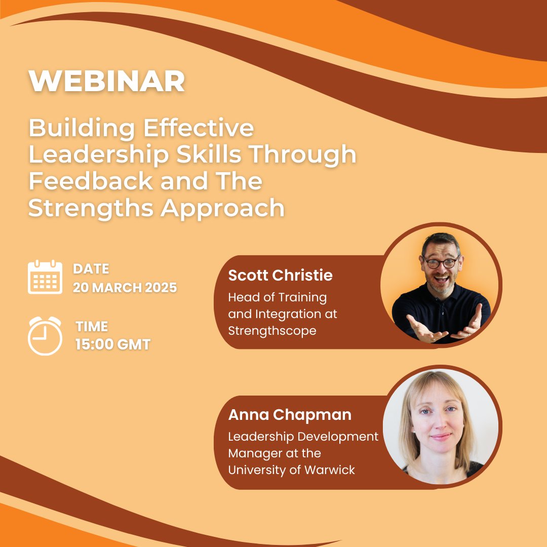 Register for our #webinar, ‘Building effective leadership skills through feedback and the strengths approach’ to learn how to develop highly effective leaders and build successful organisations.

eu1.hubs.ly/H0gWJF30