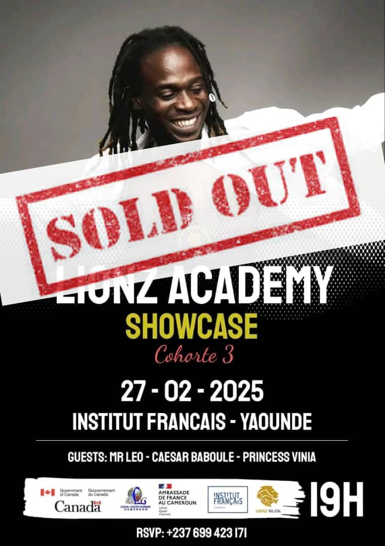 NadineGrard7's tweet photo. Hello,

Le showcase du 27 est désormais complet 

Vous pourrez voir  en live sur la scène de l'IFC jeudi prochain :

#PrincessVinia 
@CesarBaboule
@officialmrleo

En attendant, découvrez le dernier projet de Lionz Muzik Love Makossa par Kotto Boy via  https://t.co/oJT5JzbvxS https://t.co/CmX5JPHx2t