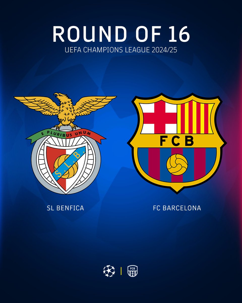 forcabarca_ar's tweet photo. 🚨رســميـاً🚨 

قرعة دور 16 من دوري أبطال اوروبا 💣 #UCL 

برشلونة 🆚 بنفيكا

🔥🔥🔥🔥🔥🔥🔥🔥🔥🔥🔥 https://t.co/SLwCWCL3r9