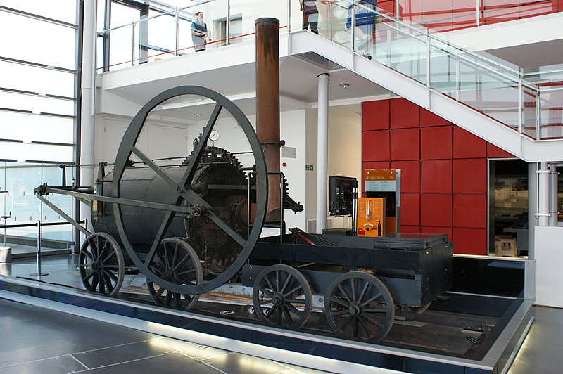 The first self-propelling steam locomotive by Richard Trevithick made its outing at the Pen-y-Darren ironworks, Wales #OnThisDay 1804. See a replica in motion at the National Museum of Wales     museum.wales/articles/1012/……… Loco Image: Hugh Llewelyn flickr.com/photos/5843330…