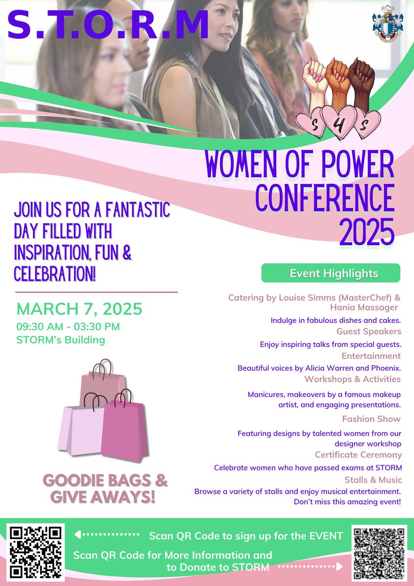 Join us for the Women of Power Conference 2025 - a day of inspiration, networking &amp; empowerment! Don't miss out on this opportunity to unleash your inner power. Click link to get tickets. eventbrite.co.uk/e/124943492649…… #WomenOfPower #Empowerment #stormfamilycentre #Women