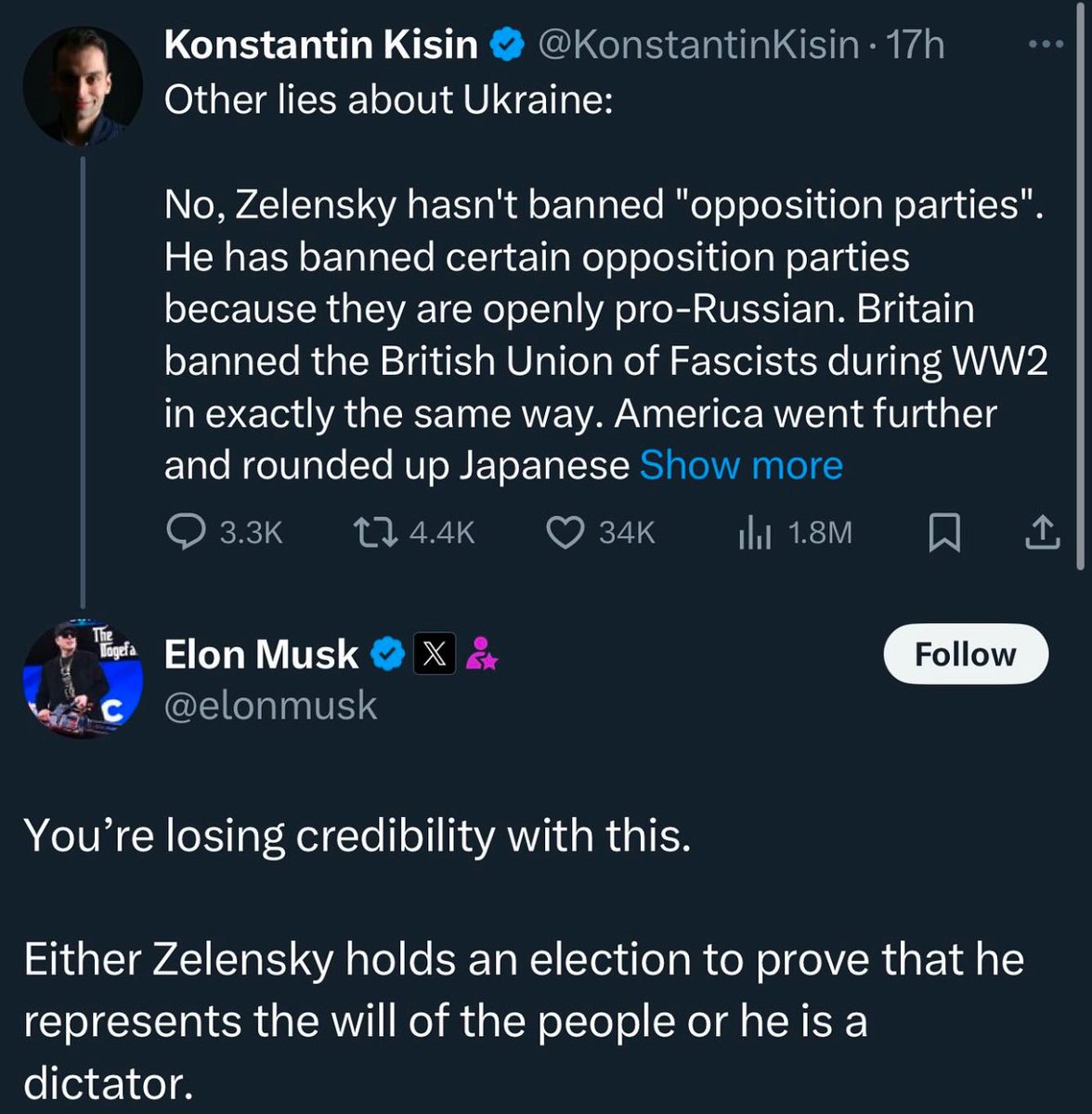Either Trump (and Elon) holds an election NOW to prove that he STILL represents the will of the people or he (and Elon) is a dictator