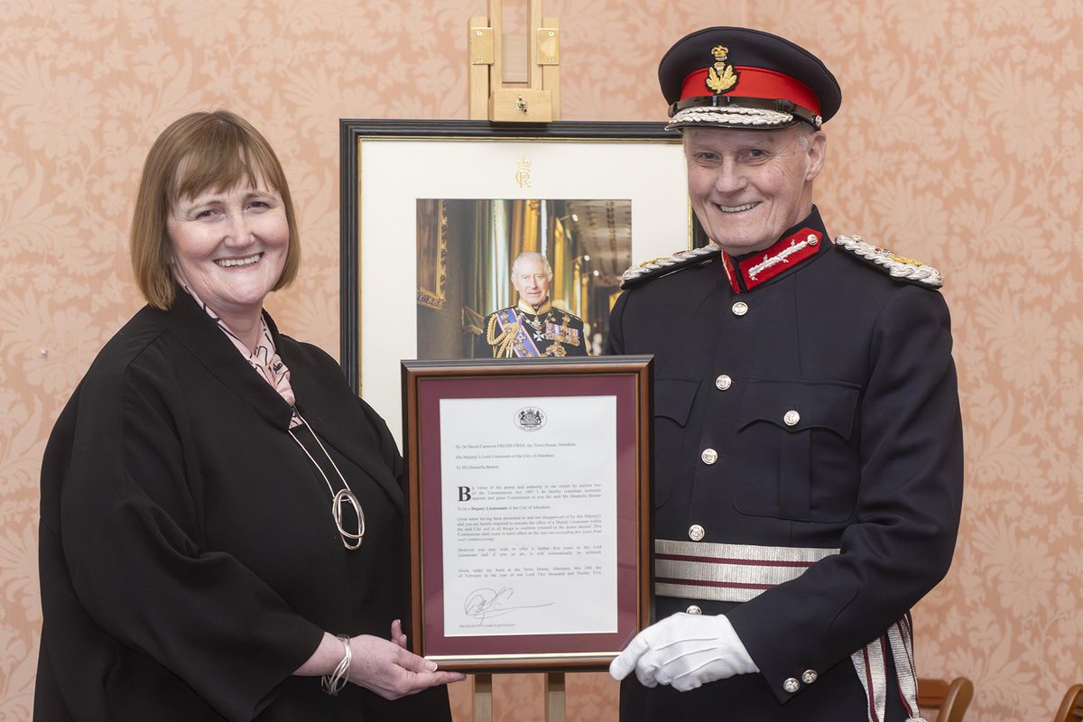 Robert Gordon University (RGU) (@robertgordonuni) on Twitter photo Congratulations to Donella Beaton, Vice Principal for Economic Development at RGU, who was this week appointed as Deputy Lieutenant for the city of Aberdeen 👏
<a href="/donellabeaton/">Donella Beaton</a> | <a href="/AberdeenCC/">Aberdeen City Council</a> Congratulations to Donella Beaton, Vice Principal for Economic Development at RGU, who was this week appointed as Deputy Lieutenant for the city of Aberdeen 👏
<a href="/donellabeaton/">Donella Beaton</a> | <a href="/AberdeenCC/">Aberdeen City Council</a>