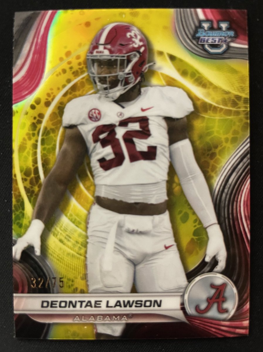 🚨Card Giveaway #4🚨

2024 Bowman Best University 
     -Will Johnson Autograph (first round draft?)
2024 Bowman Best University 
     -Deontae Lawson Numbered Parallel 32/75

👉Follow, Like &amp; Retweet for entry
✨Comment with gif for bonus entry!✨

🚨Winner drawn on Monday the