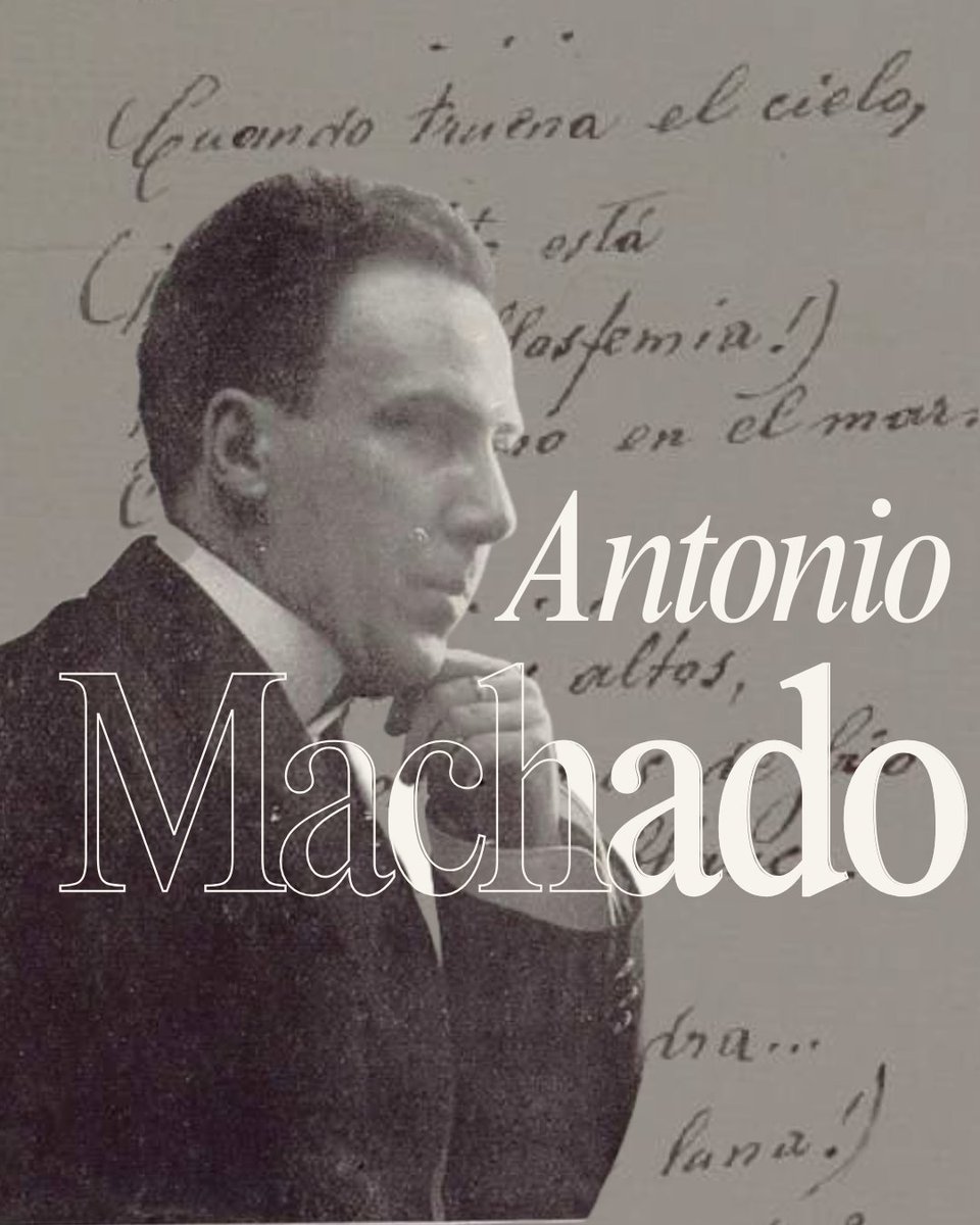 Mañana, 22 de febrero, recordamos a Antonio Machado en el aniversario de su muerte. Fue el más joven de la generación del 98 y uno de los poetas más influyentes de nuestra literatura. En este hilo recorremos algunos de sus versos más memorables ⬇️