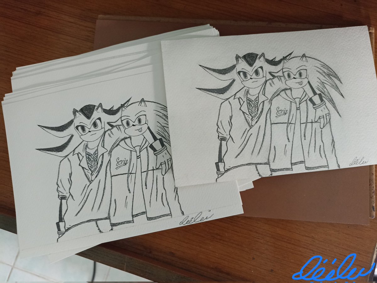 Blackladymini's tweet photo. Give away ที่จะเอาไปแจกรอบเหมา��รงวันอาทิตย์นี้ค่ะ แจกทุกที่นั่งเลยคับบ พึ่งลองวาดโซนิคครั้งแรกเลย เส้นมันจะแปลกๆหน่อยนะคะ 🥹👉👈🖤💙✨ 
#ด้อมเม่นคนไทยเชียร์ไกลถึงกรีนฮิล https://t.co/kub8iuw9VJ