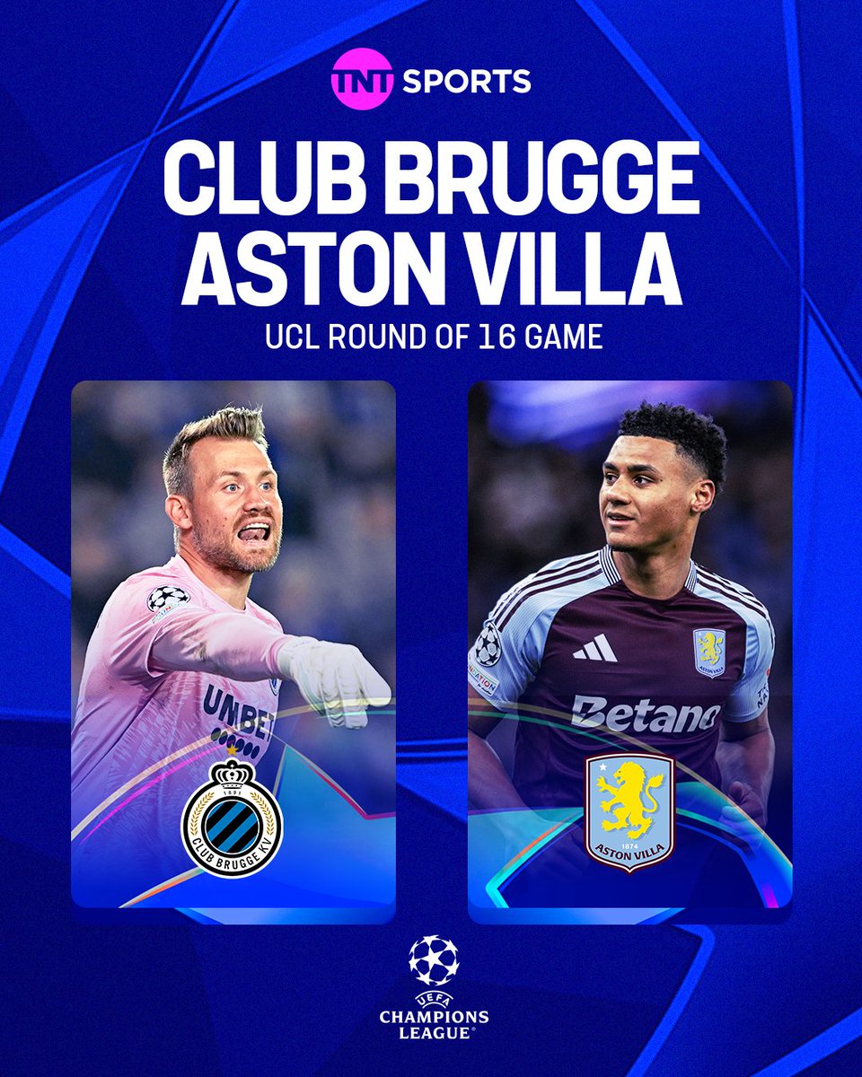 Aston Villa will take on Brugge in the next stage of the Champions League 👊

#UCLdraw