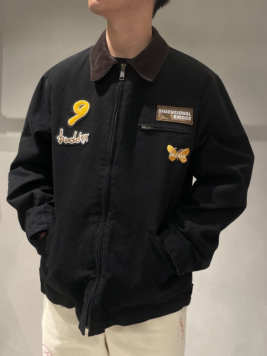 vertical_garage's tweet photo. 【buddix】
WINTER COLLECTION
2025.2.22(SAT) 12:00 ON SALE

■ITEM LINE-UP
Sulfur Dyeing Work Jacket
PRICE：¥49,500 tax-in
COLOR：Black
SIZE：S / M / L / XL

着用サイズL
スタッフ身長173cm

【ONLINE】
https://t.co/5gO34jMJBe

@buddixofficial
@fantastics_fext
#buddix
#fantastics https://t.co/ix4vB8ZGam