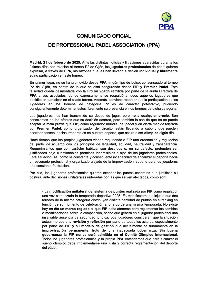 PPA | Professional Padel Association tweet media