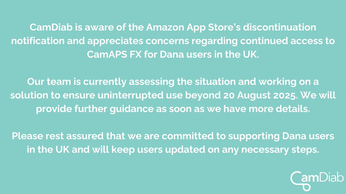 Our statement on the Amazon App Store discontinuation of Android devices ⬇️

All UK Dana users will also be getting an in-app message today.