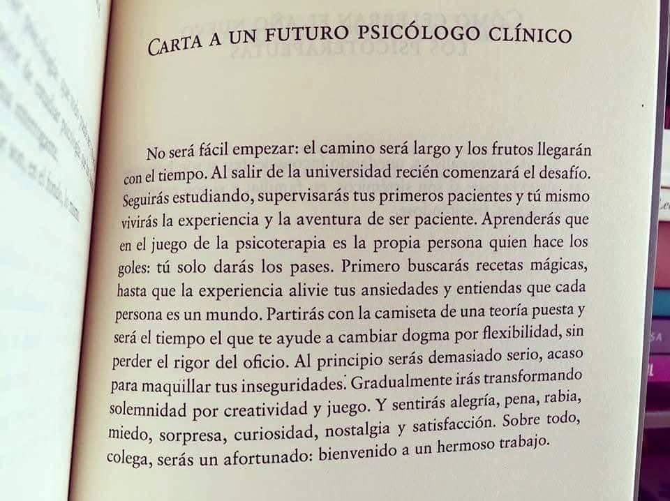 Siempre es bueno recordar este pequeño texto para lo@ que empezáis dentro de poco en esto de la Psicología clínica.

Os esperamos con ilusión 

#PIR #PsicologiaClinica