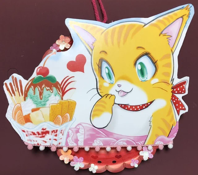 小田急百貨店新宿店で開催中の「ねこ展」の飾り物のお皿2枚追加しました 