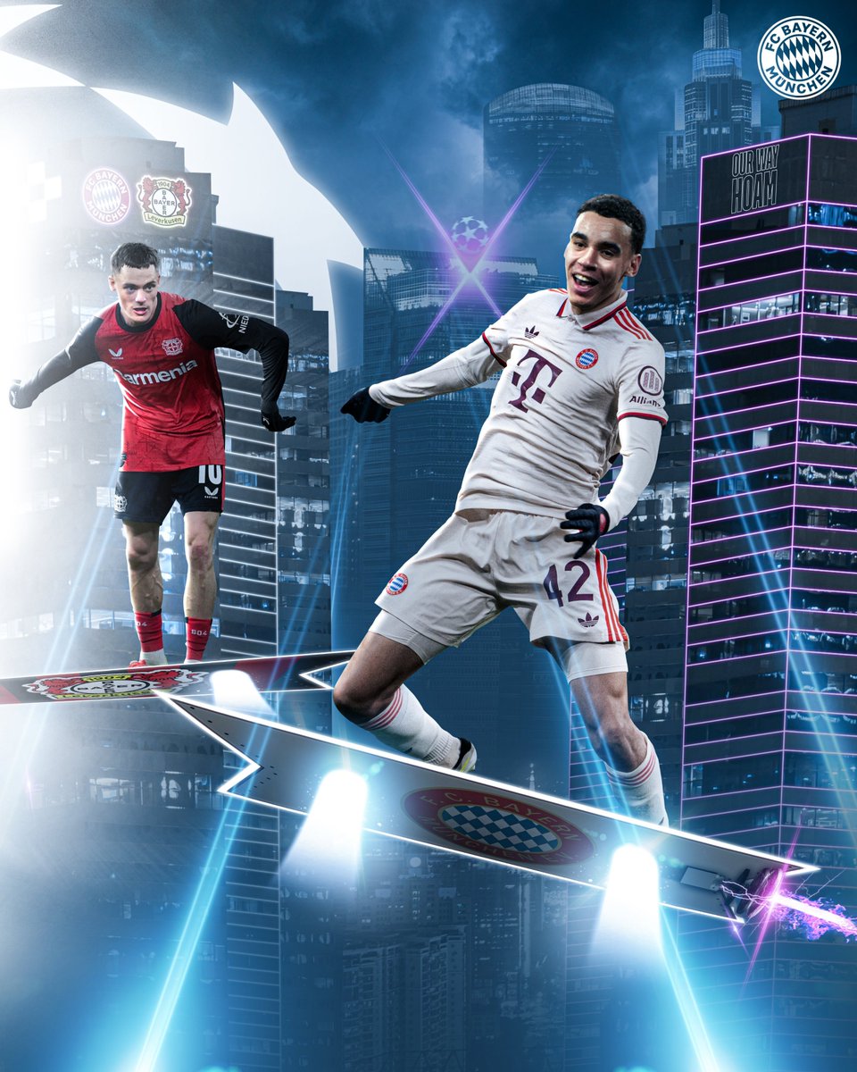 BayernLebanon's tweet photo. OFFICIAL: @FCBayernEN vs. @bayer04_en in the @ChampionsLeague Round of 16 🔥

🏟️ 1st Leg: Home at Allianz Arena, Munich
✈️ 2nd Leg: Away at BayArena, Leverkusen

Two German giants. One massive showdown. Who's ready? 👀⚽🔥 

#FCBB04 #UCL #MiaSanMia 🔴⚪️ https://t.co/SWX4KT39Xx