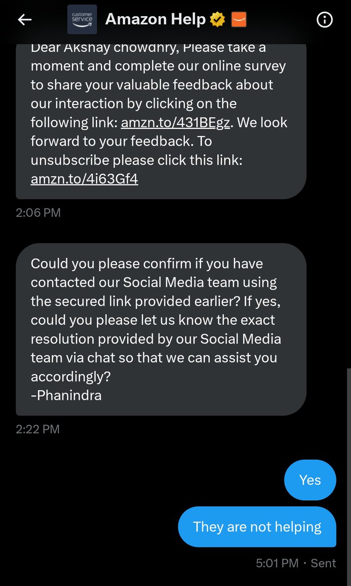 Akshaychowdhry's tweet photo. @AmazonHelp @amazonIN @amazon @JeffBezos @jagograhakjago In case ,a bit is replying.
Your customer care service is not helping! https://t.co/kuINyJamjg