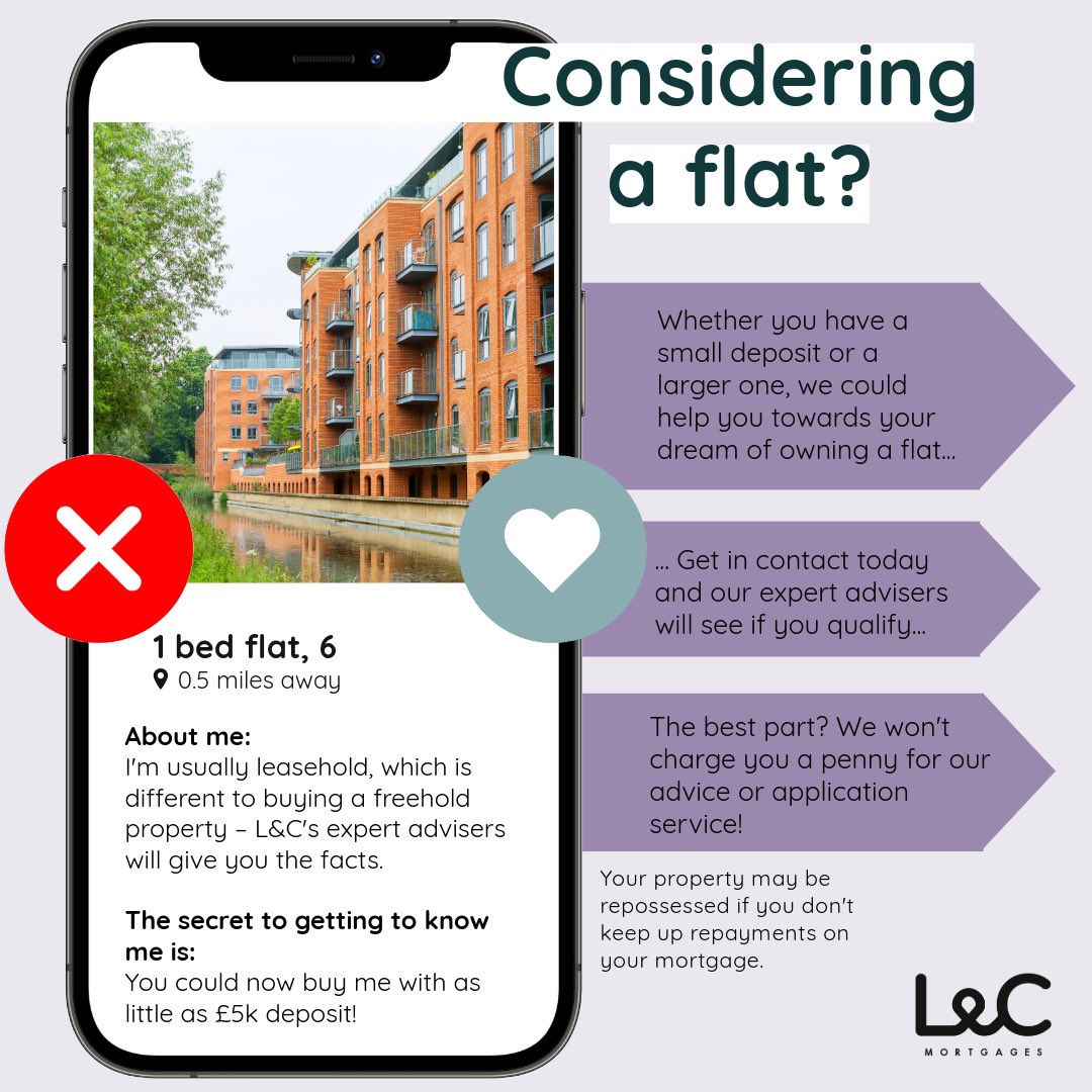 Is a flat your type on paper? 🏙️💘 Let us be your mortgage matchmaker. Get started here and see which deals you could be eligible for: bit.ly/4gHtUU8 

#FeeFreeAdvice #MortgageBroker #NewFlat #ApartmentMortgage #LeaseholdProperty #MortgageMatch #MortgageMatchmaker