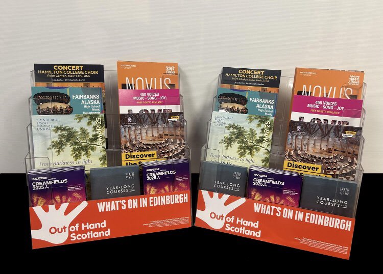 OutofHandScot's tweet image. Two new leaflet racks made up to go to new distribution locations in #Edinburgh. If you would like to host one of our leaflet racks please get in touch. #leafletdistribution #distribution #whatson #whatsonEdinburgh #leafletracks