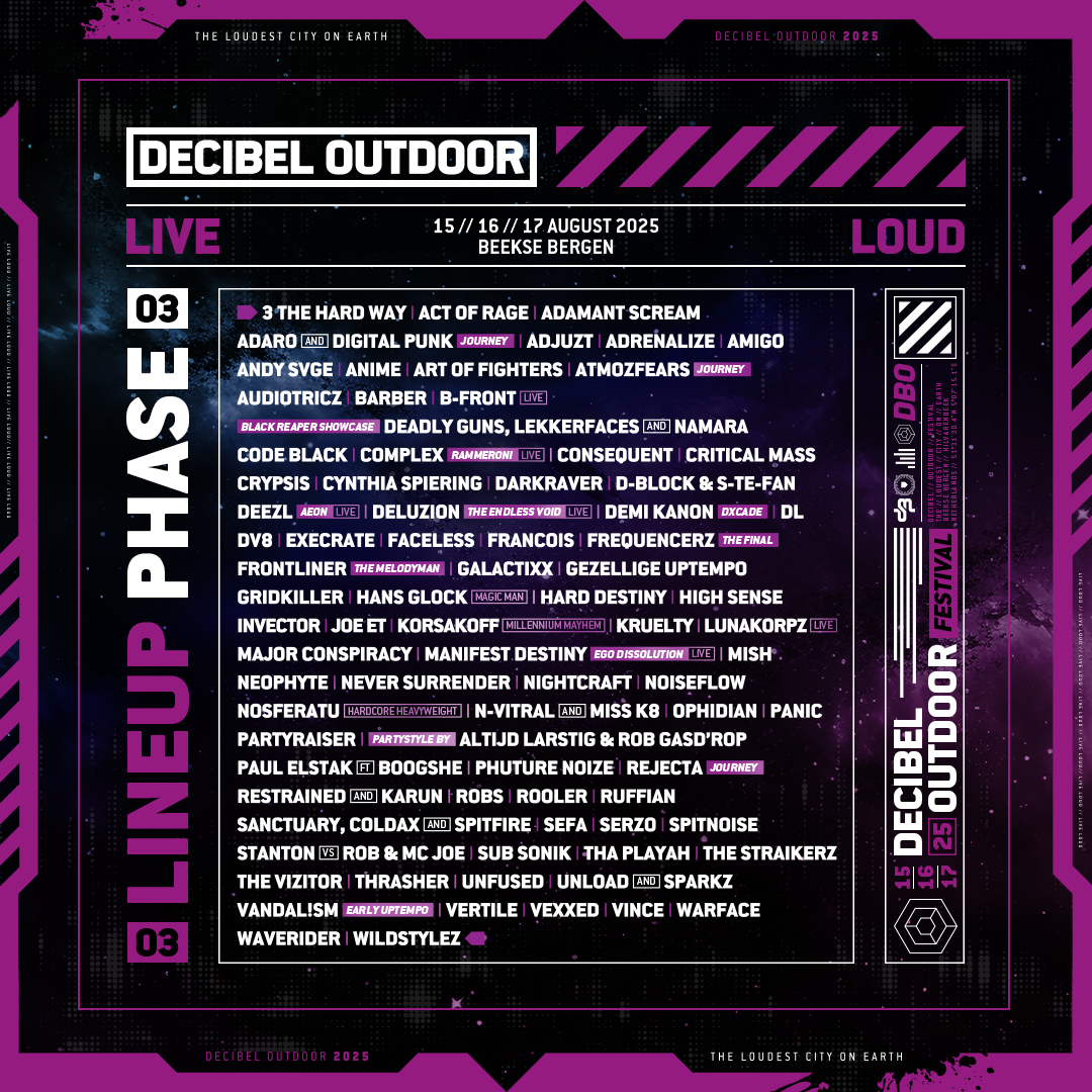 𝗟𝗜𝗡𝗘-𝗨𝗣 𝗣𝗛𝗔𝗦𝗘 𝟬𝟯 It appears the lineup is almost done loading 🚀 Find out who is a part of the third wave of artists that will make the LOUDEST CITY shake on its foundation!