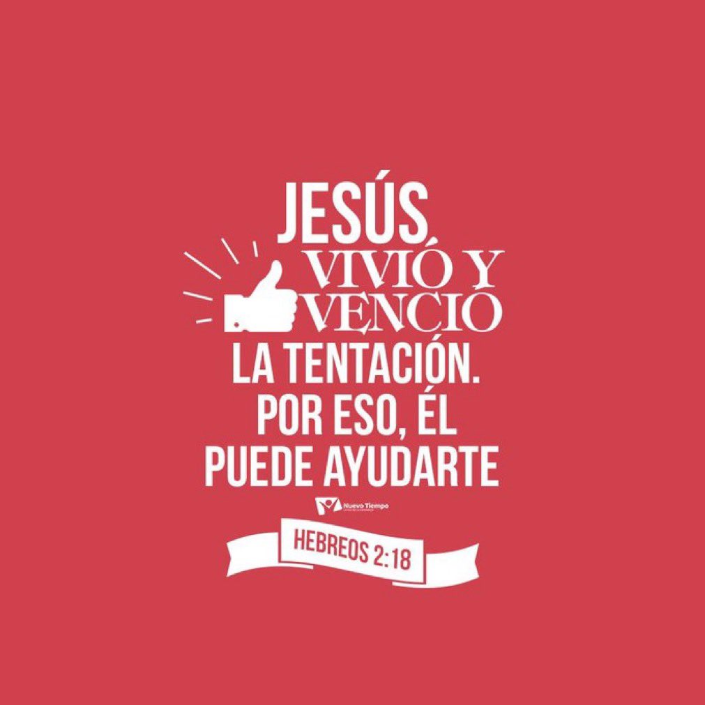 #rpsp | Hebreos 2
“Porque en cuanto él mismo padeció siendo tentado, es poderoso para socorrer a los que son tentados.”

No estamos solos!! En cada tentación que podamos enfrentar, Jesús está a nuestro lado, presto a socorrernos y darnos la victoria!!! 🙏🙏🙏

#PrimeroDios