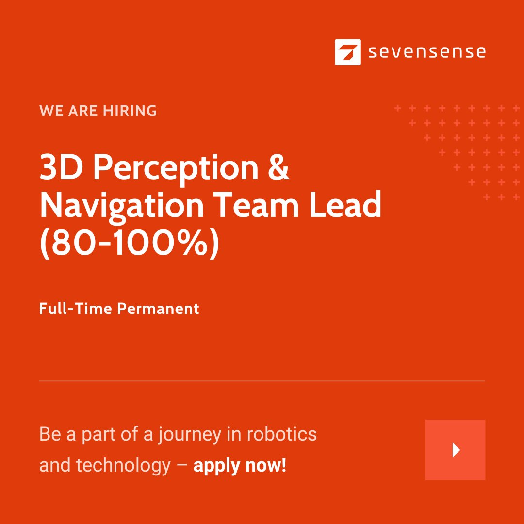 7Srobotics's tweet image. Drive robotic autonomy forward as a 3D Perception & Navigation Team Lead, advancing computer vision, 3D perception, and navigation. Mentor a top-tier team, build groundbreaking tech, and work hands-on with AI-driven systems. Shape the future—Apply now. careers.abb/global/en/job/…