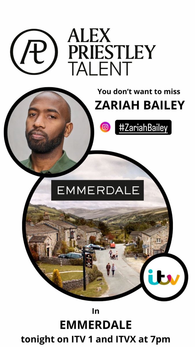 Alex Priestley Talent (@priestleytalent) on Twitter photo You don’t want to miss Zariah Bailey tonight in Emmerdale! Catch on ITV 1 and ITVX You don’t want to miss Zariah Bailey tonight in Emmerdale! Catch on ITV 1 and ITVX