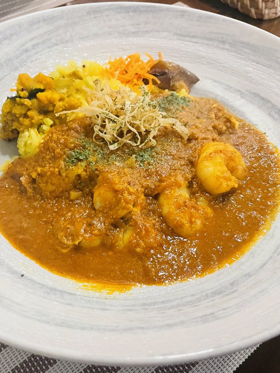 doraemon129_3cm's tweet image. マドラス風シーフードカレー。大人カレーとクラフトビールが楽しめる😋#Spiced. #スパイスト #青葉台