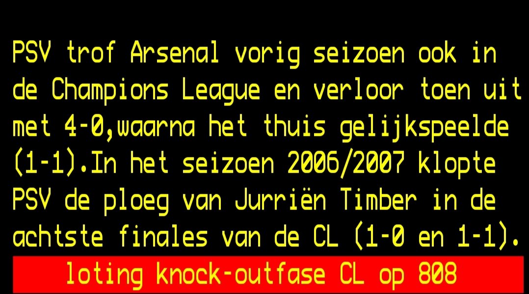 Timber was toen 5 jaar oud dus lekker makkelijk winnen. #teletekst <a href="/NOS/">NOS</a> #ChampionsLeague #psvars #arspsv <a href="/PSV/">PSV</a> <a href="/Arsenal/">Arsenal</a>