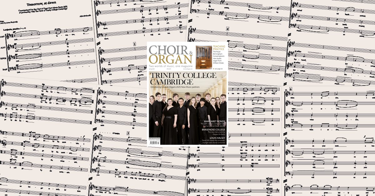 Choir & Organ (@choirandorgan) on Twitter photo Each year we commission four new works from young composers, making the scores freely available to download and perform
Download our current scores from @AliceBeckwith, <a href="/S_F_Jenkins/">Sarah Frances Jenkins</a>, Nneka Cummins and Vivek Haria gramophone.co.uk/choir-and-orga… Each year we commission four new works from young composers, making the scores freely available to download and perform
Download our current scores from @AliceBeckwith, <a href="/S_F_Jenkins/">Sarah Frances Jenkins</a>, Nneka Cummins and Vivek Haria gramophone.co.uk/choir-and-orga…