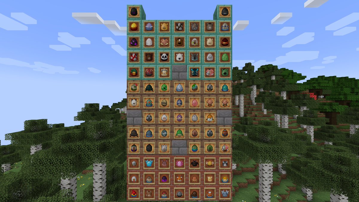 MultiPixelHD's tweet image. All 82 Spawn Egg Textures are Ready!