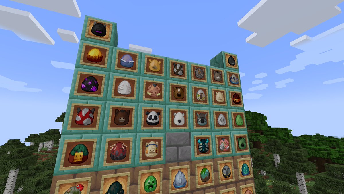 MultiPixelHD's tweet image. All 82 Spawn Egg Textures are Ready!