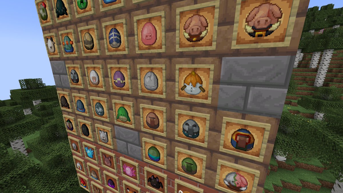 MultiPixelHD's tweet image. All 82 Spawn Egg Textures are Ready!