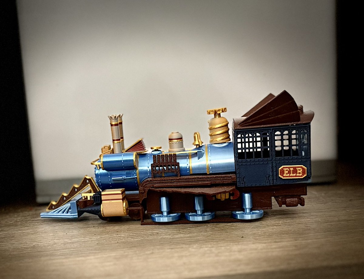 Great Scott!!!! It's a science experiment! Stop the train just before you hit the switch track up ahead! Go check out <a href="/alext_3d/">AlexT</a> design over on <a href="/Thangs3D/">Thangs</a> printed in several colors of <a href="/Polymaker_3D/">Polymaker</a> give it some ❤️, download it, print it. Choo choo thangs.com/leaderboard/ma…