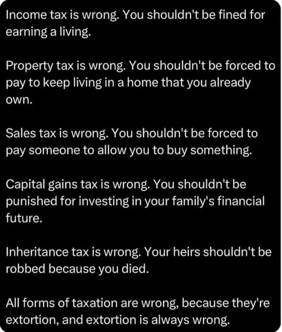 "We The People" have been extorted long enough, " We The People " are tired of supporting, thieves, extortionist and DEADBEAT bureaucrats !