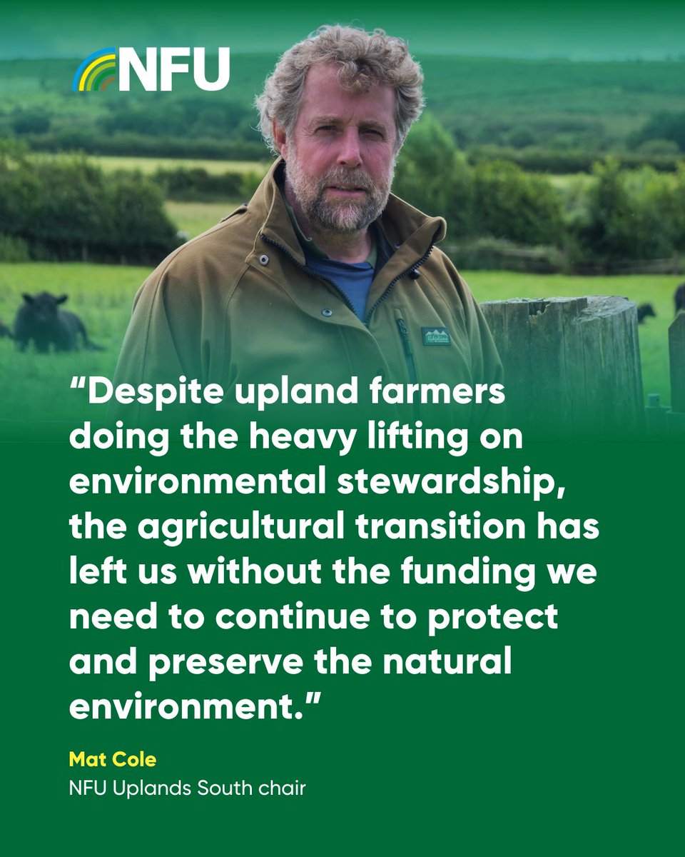 “We are at a crisis in the uplands – an uplift in HLS payments is imperative.”

NFU Uplands North chair Dave Stanners and South chair Mat Cole have commented following the NFU &amp; NGOs call on Defra for urgent action on fairness for HLS agreement holders👉nfuonline.com/updates-and-in…