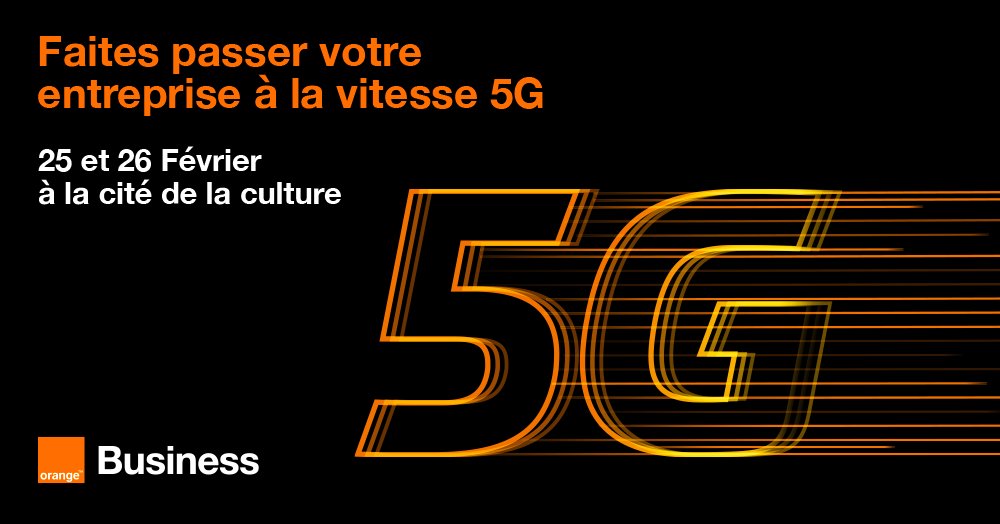 📅 Rendez-vous au BITSE les 25 et 26 février à la Cité de la Culture sur le stand Orange Business ! 🚀
Soyez au RDV pour explorer le potentiel de la 5G, découvrir nos solutions et échanger avec nos experts B2B.
#OrangeTunisie#5G #Innovation #TransformationDigitale