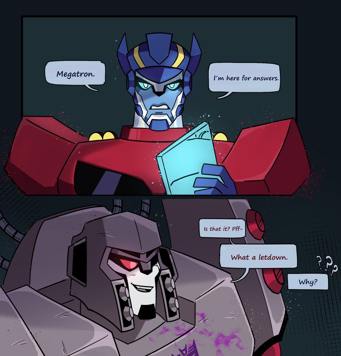 _Severum_'s tweet image. "it´s a joke, but if you want, it´s not a joke" wink wink
#Transformers #TransformersAnimated #megop #opmeg #maccadams