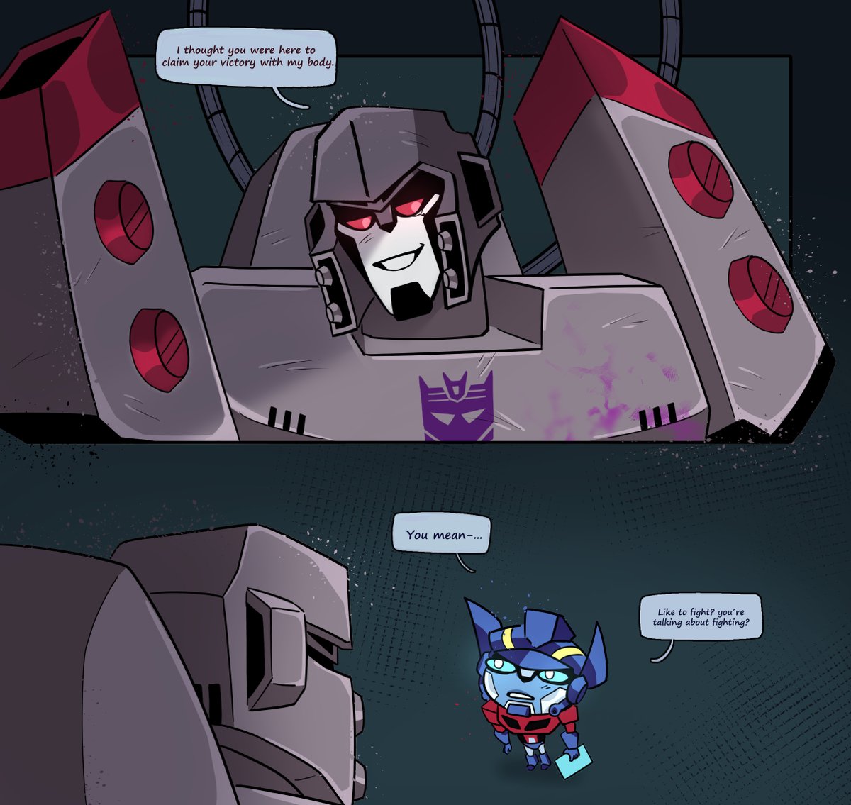 _Severum_'s tweet image. "it´s a joke, but if you want, it´s not a joke" wink wink
#Transformers #TransformersAnimated #megop #opmeg #maccadams