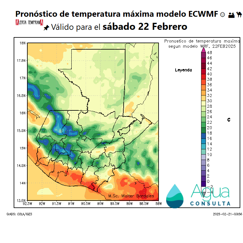 AlertaGt502's tweet photo. 🇬🇹📝Pronóstico sábado 22 de Febrero
#Vaguada asociada al #FrenteFrio28 mantiene lluvias en distintas intensidades sobre el norte y BocaCosta, viento con rachas de hasta 70km/h en la Cadena Volcánica, tiempo muy fresco pero se mantiene el calor en la costa sur
#ClimaGt #TraficoGt https://t.co/gIRvtapulP
