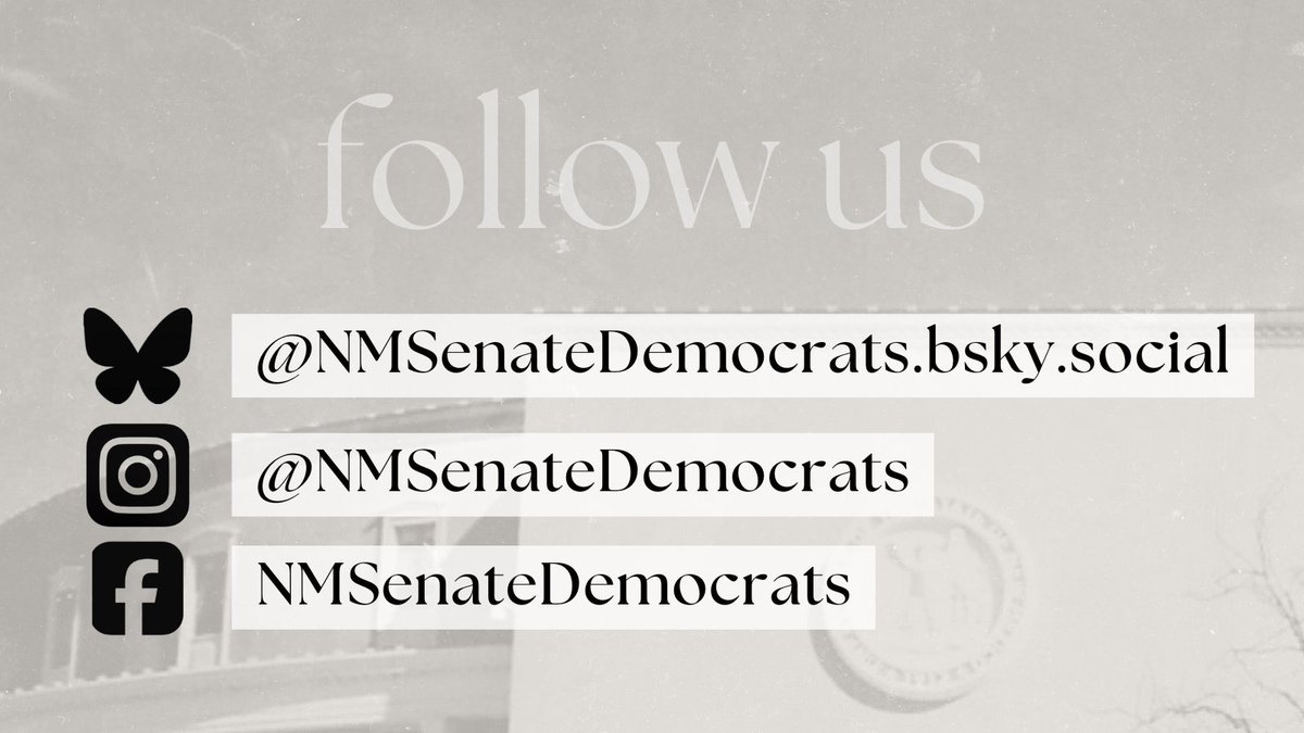 Never miss a vote, schedule, or policy update by following the New Mexico Senate Majority Office across all our socials! 

(come for the bolos, stay for the quality policy content)
#nmleg #nmpol
