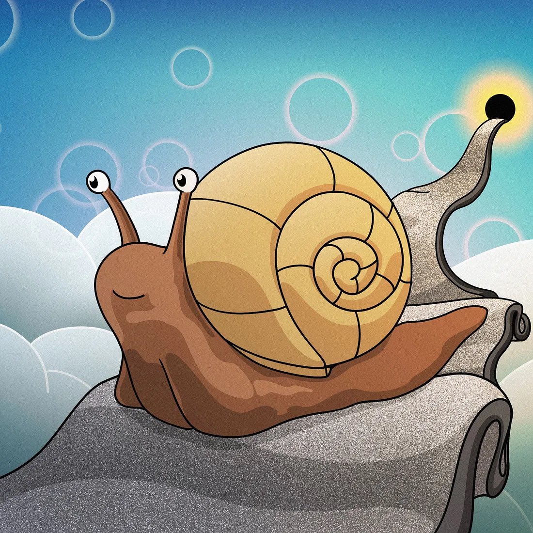 “Snail's-eye view: Taking the slow road to the cosmic horizon!” $Gary