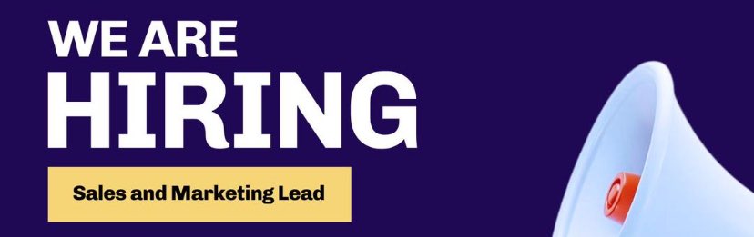 Byteonchain's tweet image. ‼️URGENTLY NEEDED‼️

SALES AND MARKETING LEAD

Follow @Byteonchain 
Repost this article

Comment Done and I&apos;ll Dm you the details to apply.