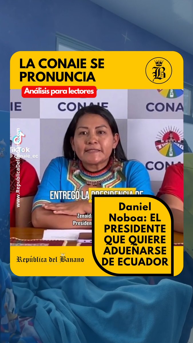 🚨”Noboa se cree dueño del país y maneja la Presidencia como su hacienda. Sus decretos y la complicidad del CNE dejan en riesgo la democracia”, manifestó la <a href="/CONAIE_Ecuador/">CONAIE</a>

¿Y tú qué opinas sobre este atropello?

Link republicadelbanano.com/2025/02/21/con…

#RepúblicaDelBanano